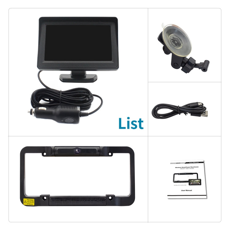 PZ620-W Car 4.3-inch Digital USA Frame Solar Wireless Reversing Image, PZ620-W PZ620-W Car 4.3-inch Digital USA Frame Solar Wireless Reversing Image, PZ620-W